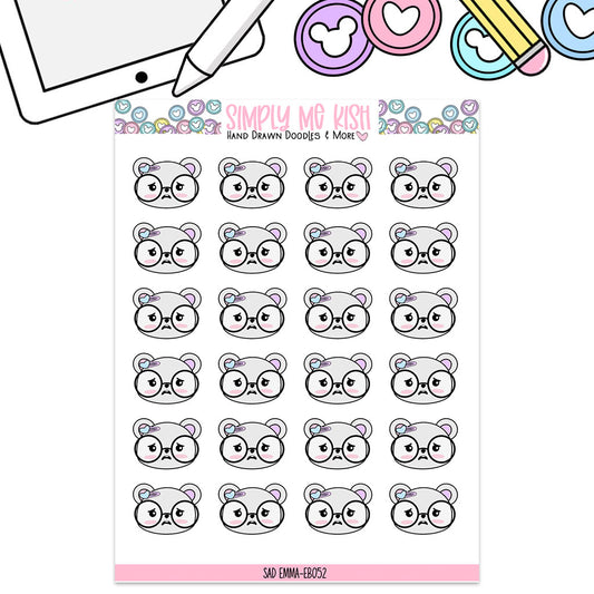 Sad Emoti |Emma Bear| Character Stickers